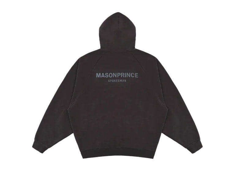 MASONPRINCE Spokesman 3M Reflective Zip-Up Hoodie Black