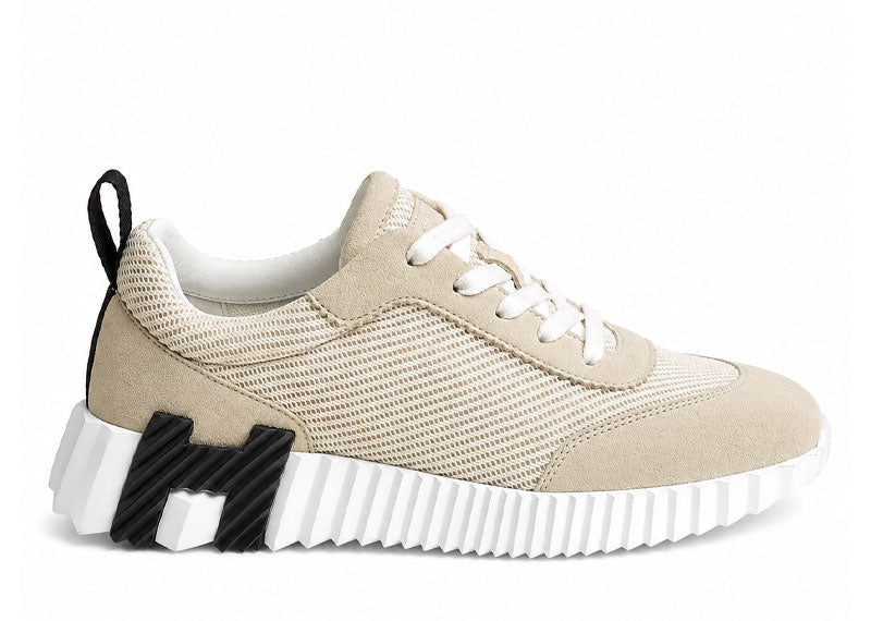 Hermes Bouncing Sneaker Mesh Beige Glaise