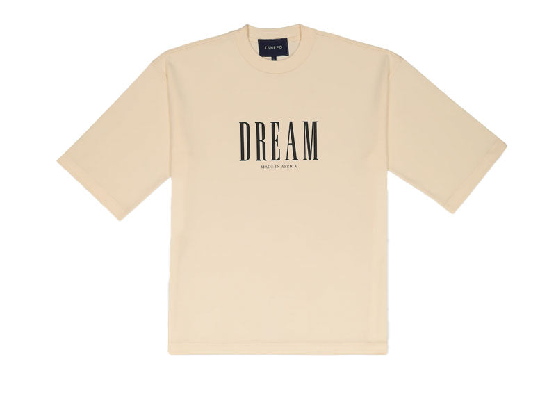 TSHEPO Dream Oversized T-Shirt Ivory