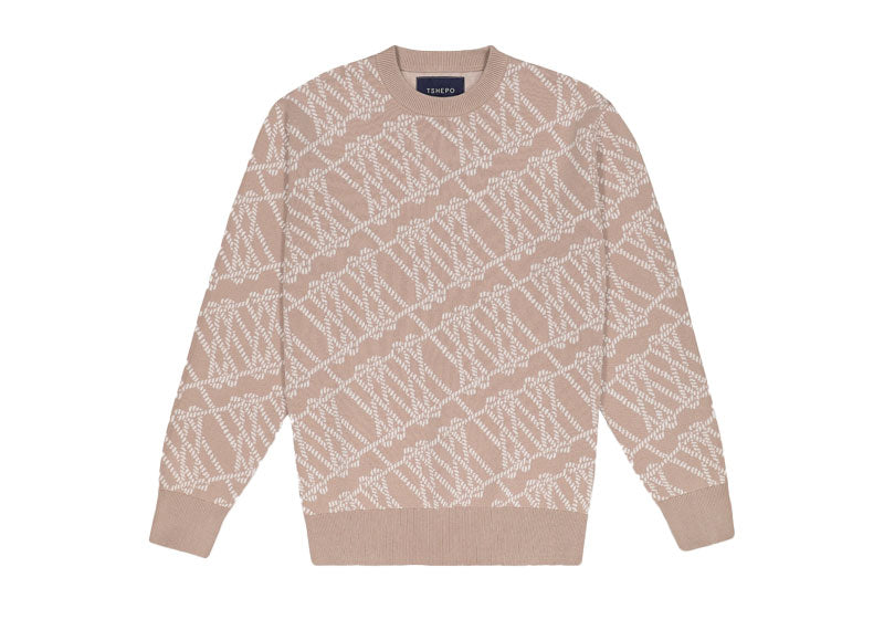 TSHEPO Monogram Knit Jersey Beige