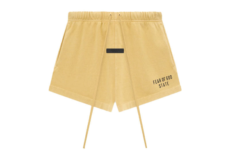 Fear of God Essentials Heavy Jersey Soccer Short Amber