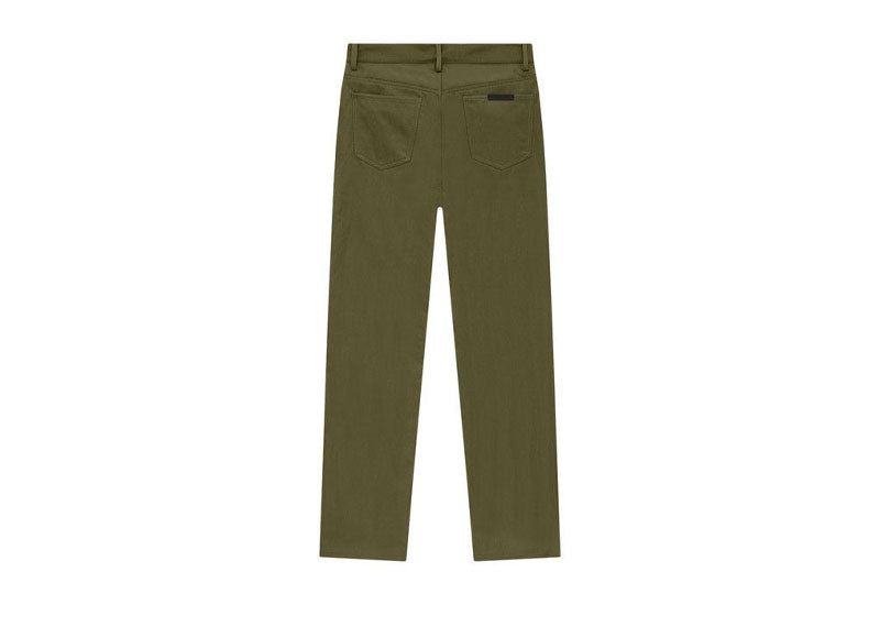 Fear of God Essentials Textured Nylon 5-Pocket Pant Military