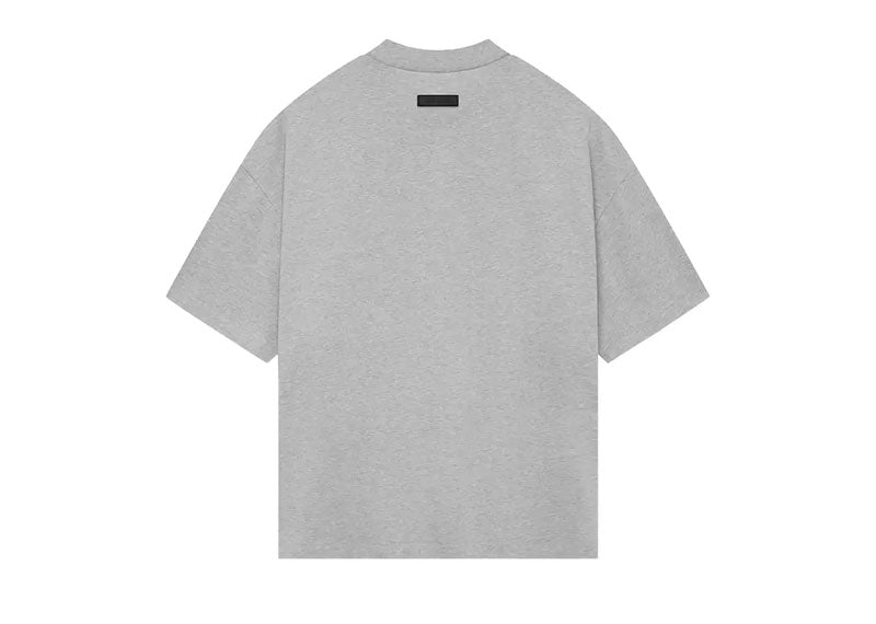 Fear of God Essentials Heavy Jersey Crewneck T-Shirt Light Heather Grey | Soul Gallery