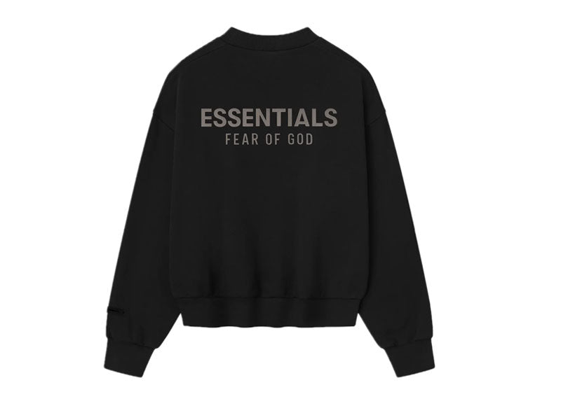 Fear of God Essentials Classic Crewneck Sweatshirt Jet Black