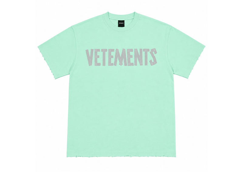 Vetements Tape T-Shirt Tiffany Blue
