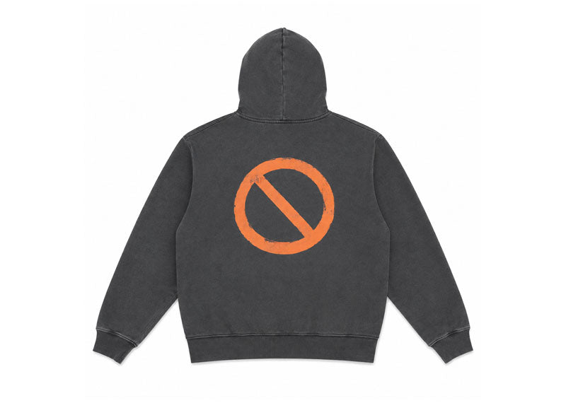Vetements Faded Hoodie Washed Black/Red
