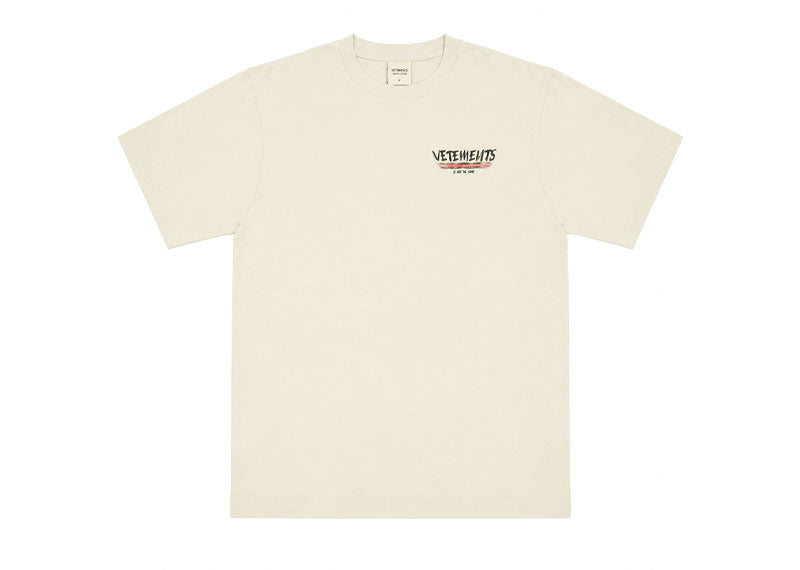 Vetements Is Not The Same Sketch T-Shirt Beige
