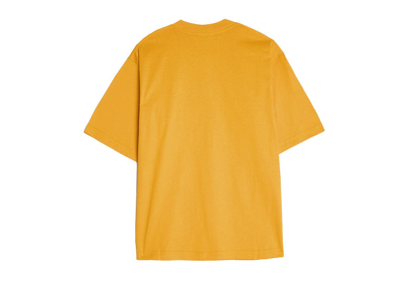 Marni Dripping Flower Cotton T-Shirt Light Orange