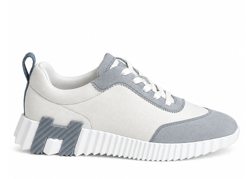 Hermes Bouncing Sneaker Blanc / Bleu Galet