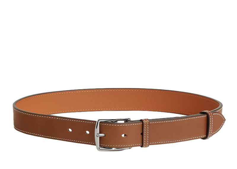 Hermes Etriviere 32 Belt Silver Fauve