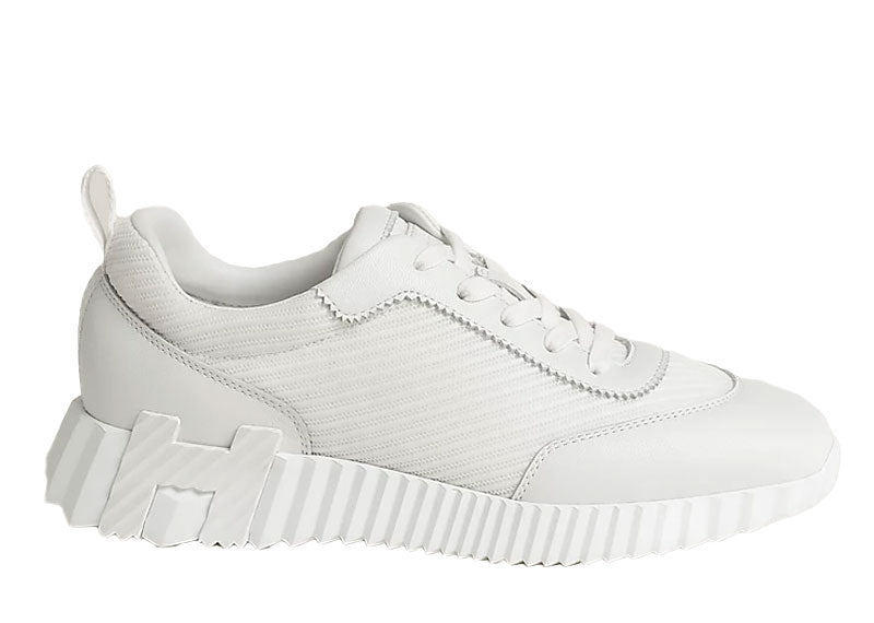 Hermes Bouncing Sneaker Mesh Leather Blanc