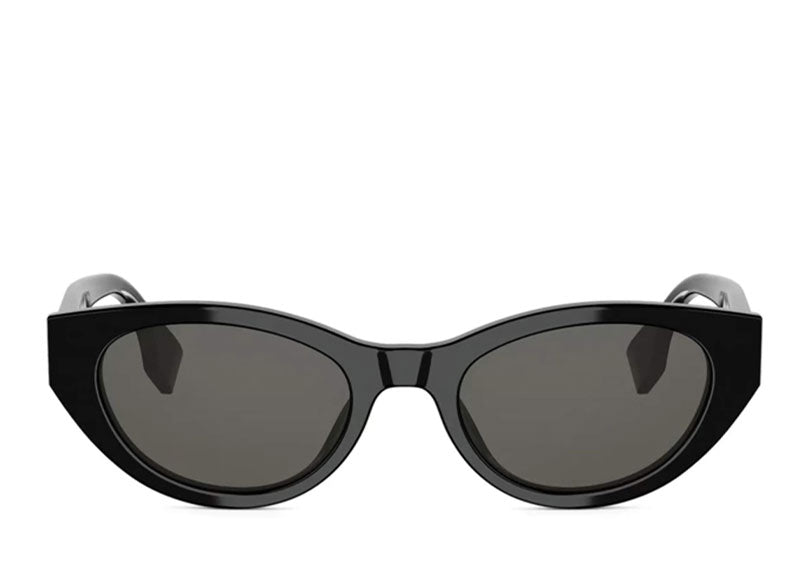 Fendi Lettering Cat Eye Sunglasses Black
