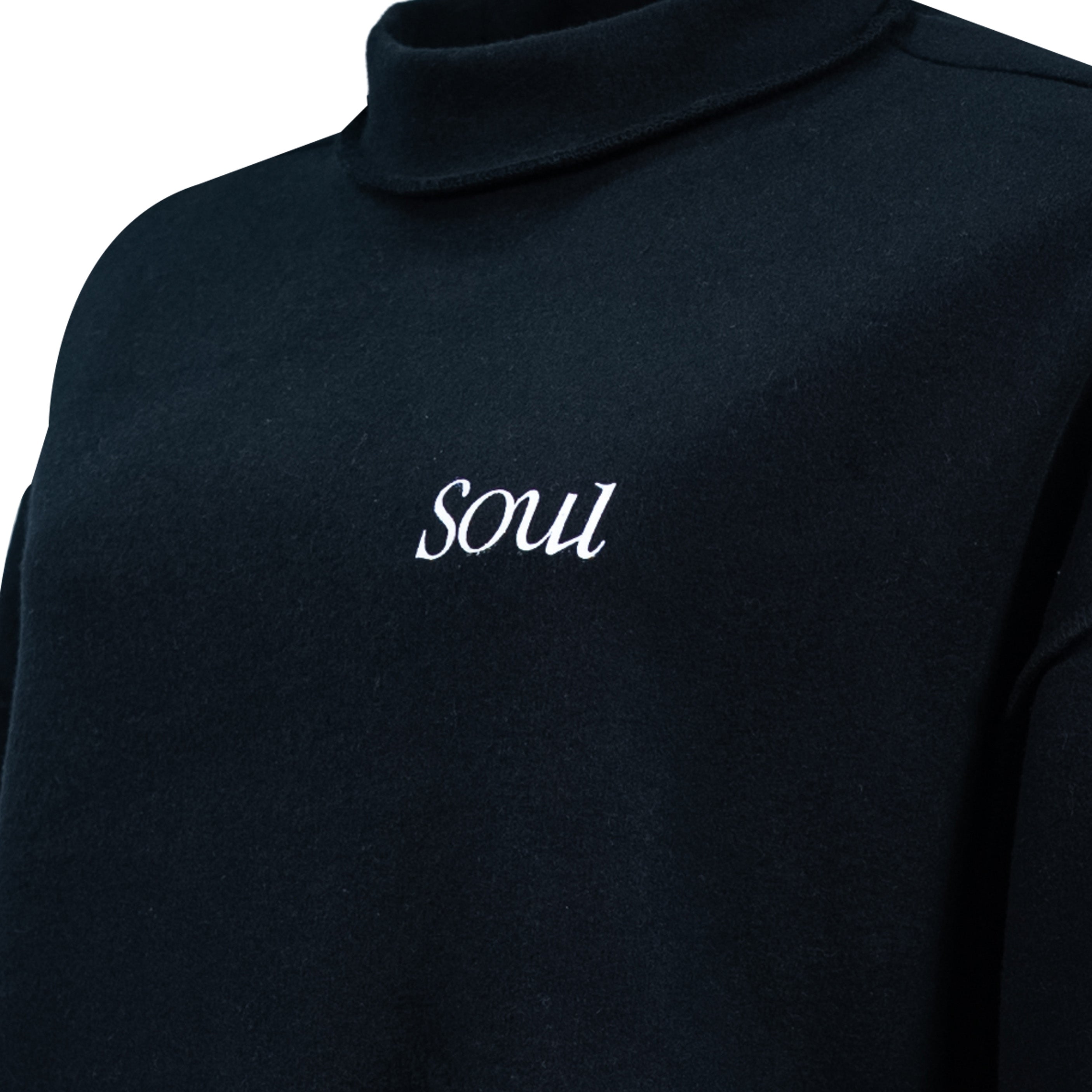 SOUL Premium Fleece Sweater Black (AW25) | Soul Gallery