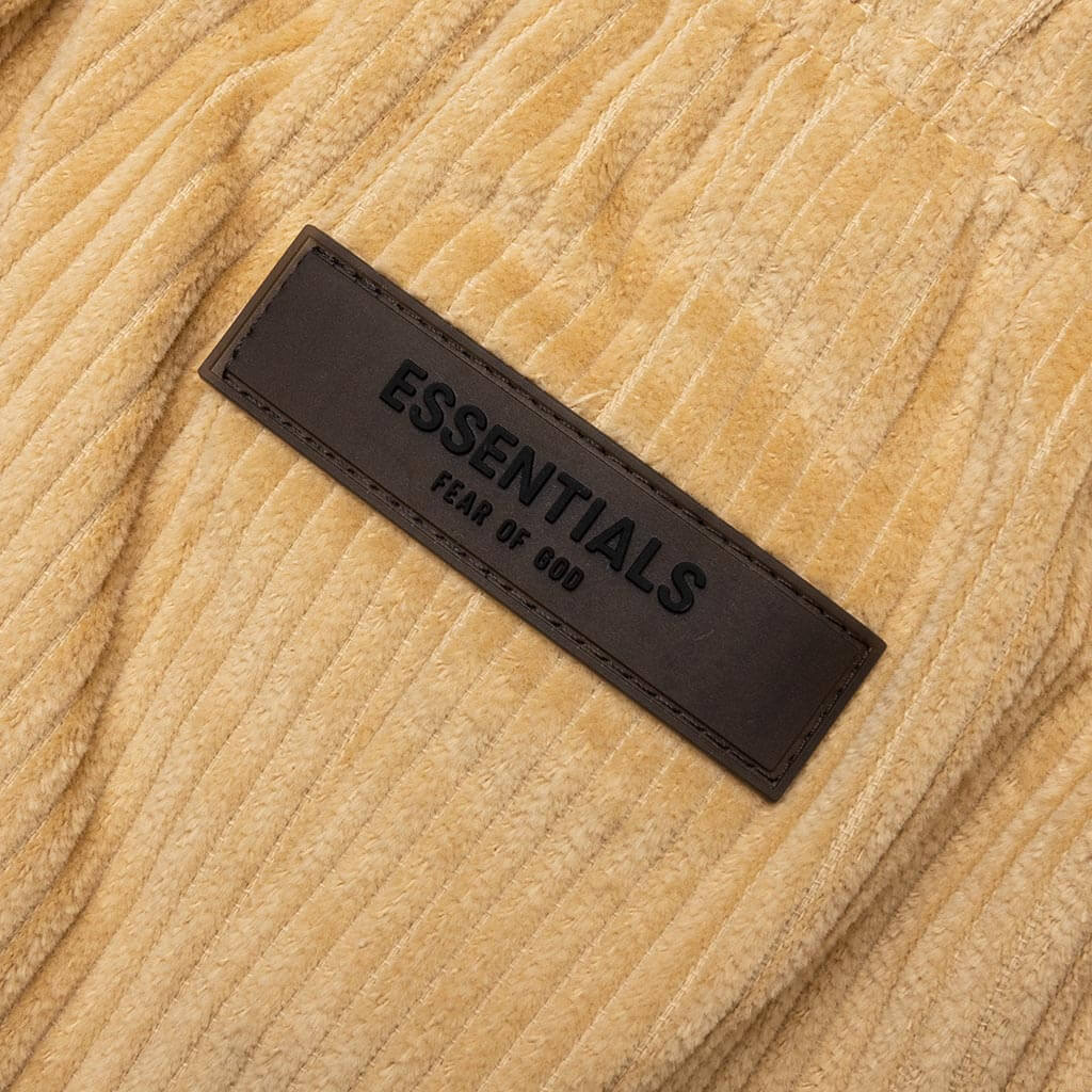 Fear of God Essentials Corduroy Dock Shorts Sand | Soul Gallery
