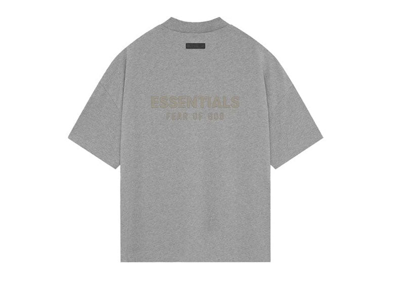 Fear of God Essentials V-Neck T-Shirt Dark Heather Oatmeal | Soul Gallery