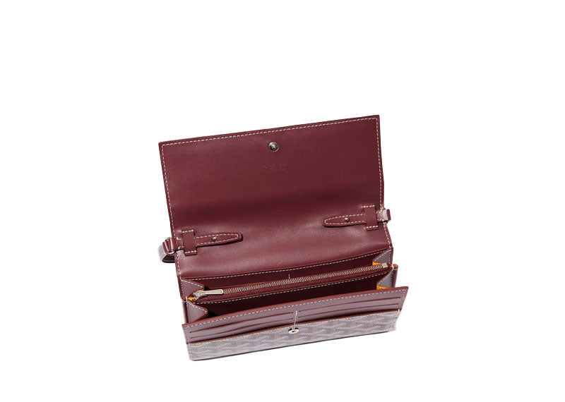 Goyard Varenne Continental Wallet Burgundy