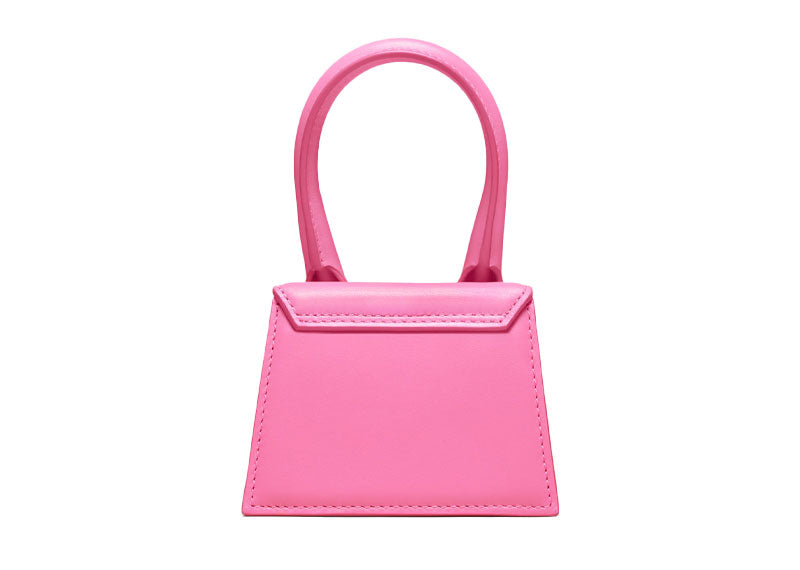 JACQUEMUS 'Le Chiquito Leather Tote' Bag Neon Pink