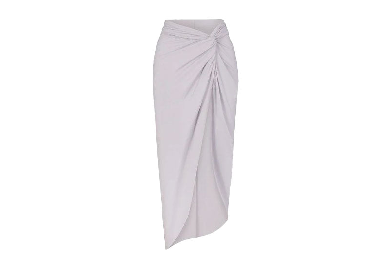 SKIMS Signature Swim knotted stretch Sarong Chrome | Soul Gallery
