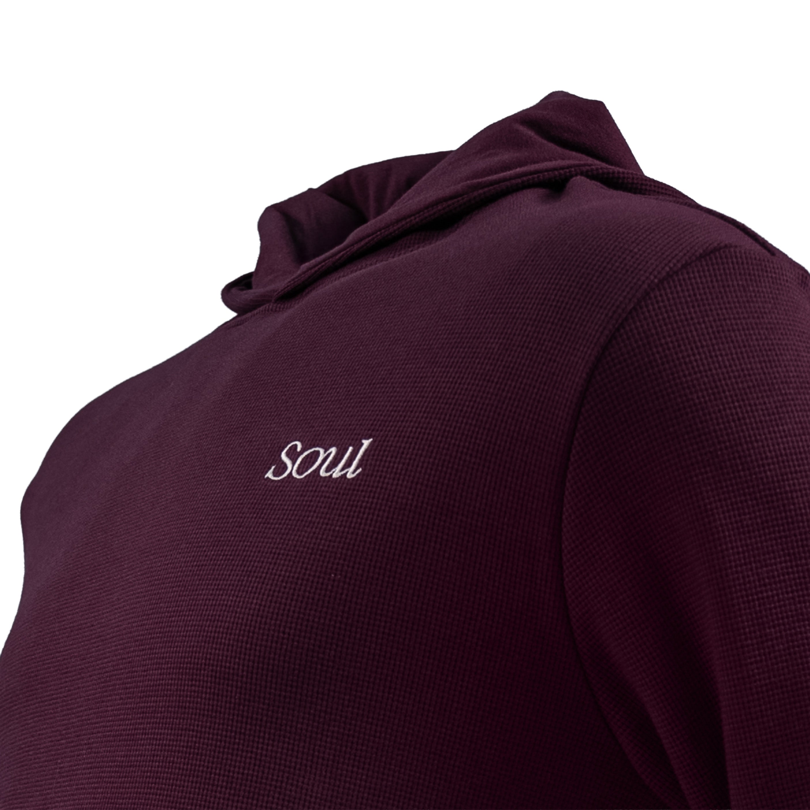 SOUL Premium Waffle Hoodie Fig (AW25) | Soul Gallery