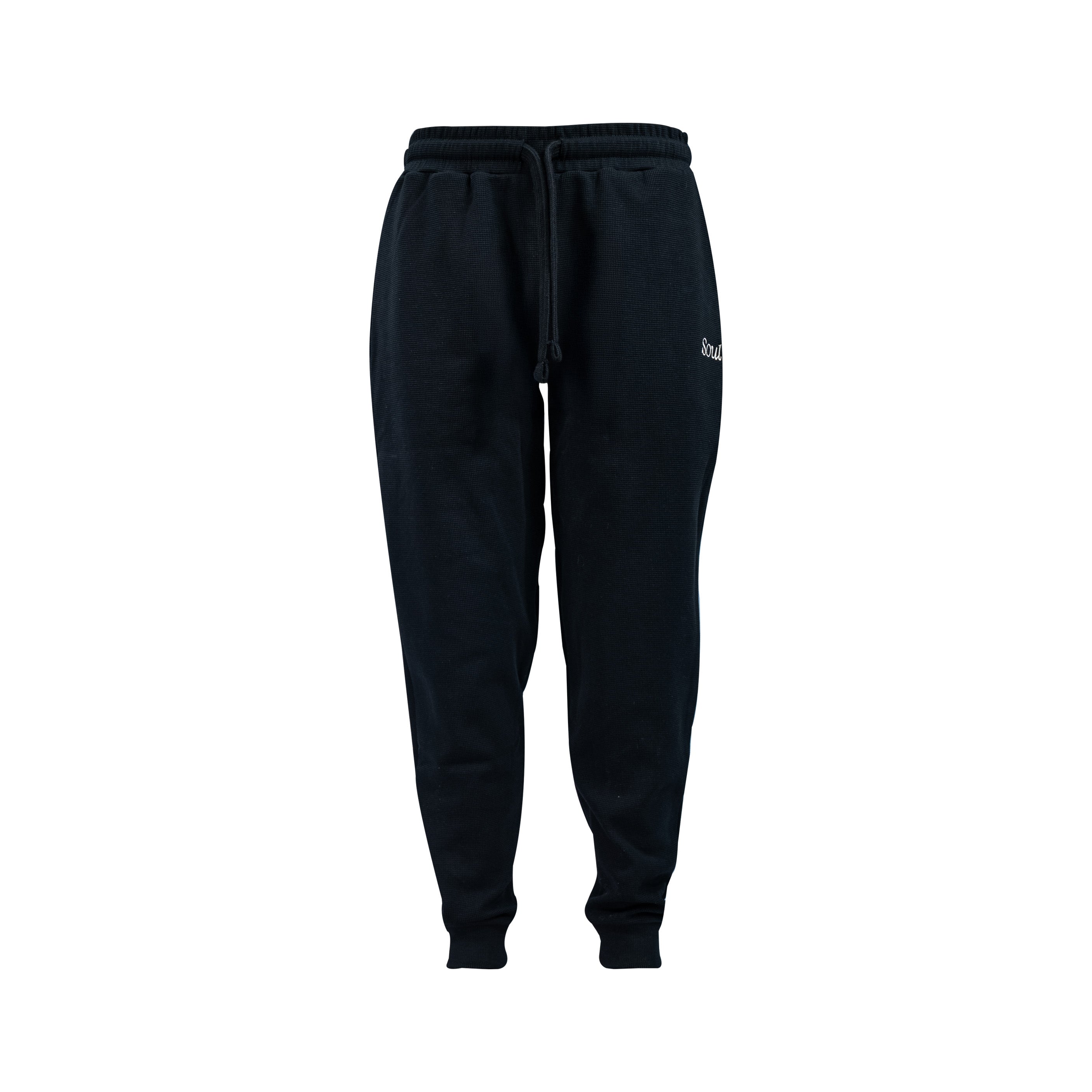 SOUL Premium Waffle Sweatpants Black (AW25) | Soul Gallery