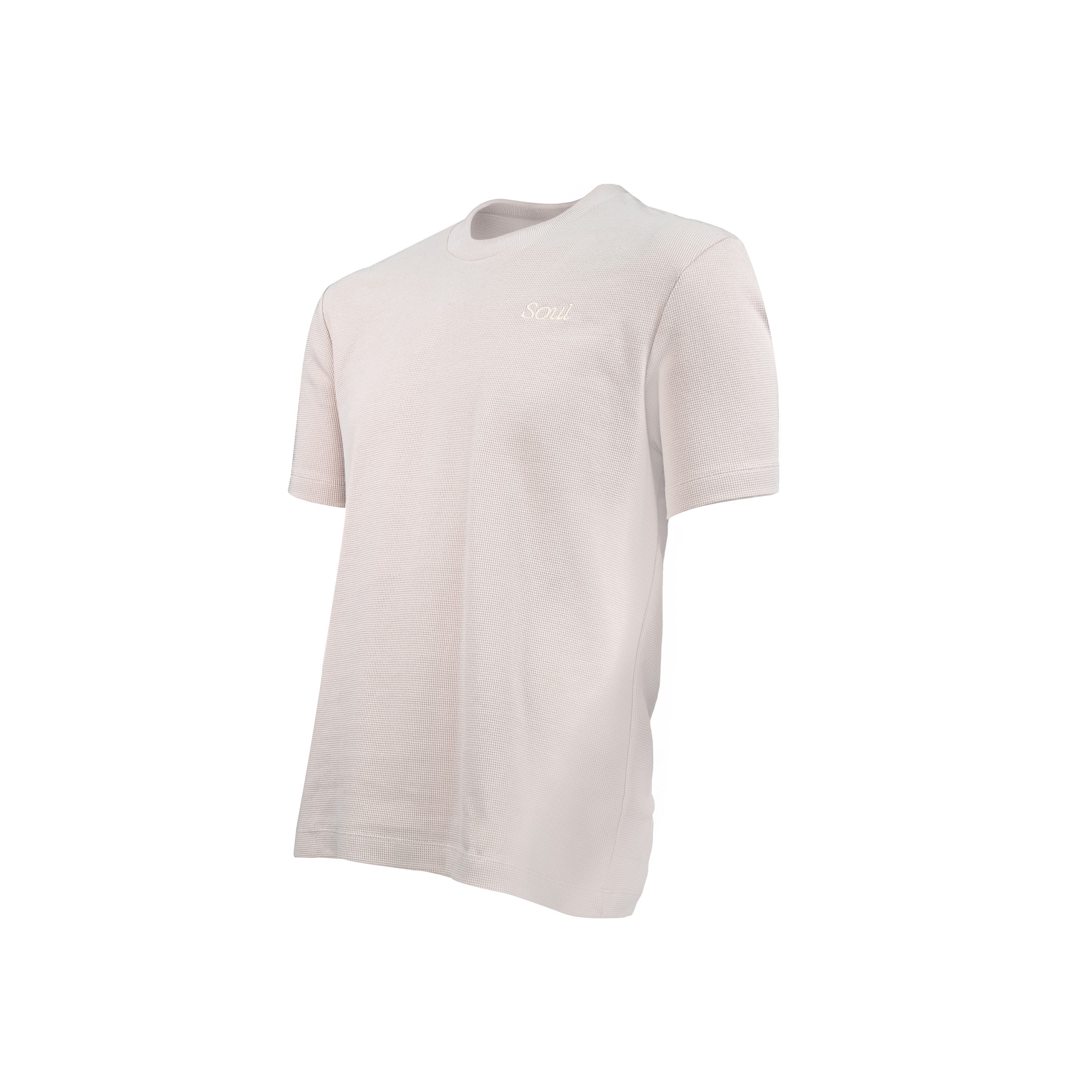 SOUL Premium Waffle T-Shirt Cloud (SS25) | Soul Gallery