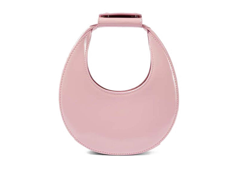 STAUD Goodnight Moon Leather Tote Bag Light Pink | Soul Gallery