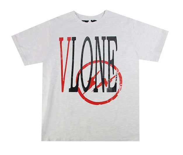 Vlone X Fragment Staple T-Shirt Grey/Red | Soul Gallery