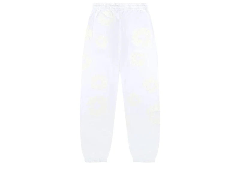 DENIM TEARS Mono Cotton Wreath Sweatpants White | Soul Gallery