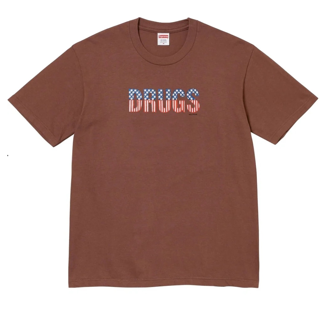 SUPREME Drugs T-Shirt Brown | Soul Gallery