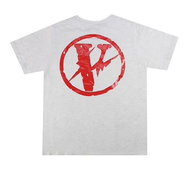 Vlone X Fragment Staple T-Shirt Grey/Red | Soul Gallery