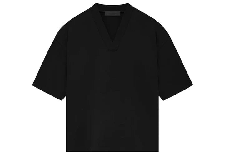 Fear of God Essentials V-Neck T-Shirt Jet Black | Soul Gallery
