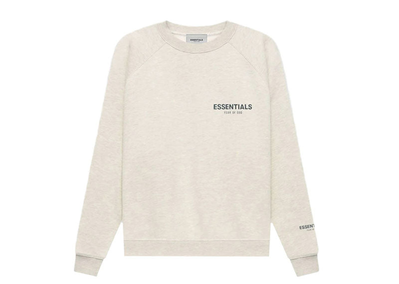 FEAR OF GOD Essentials Core Collection L/S Sweatshirt Light Heather Oatmeal