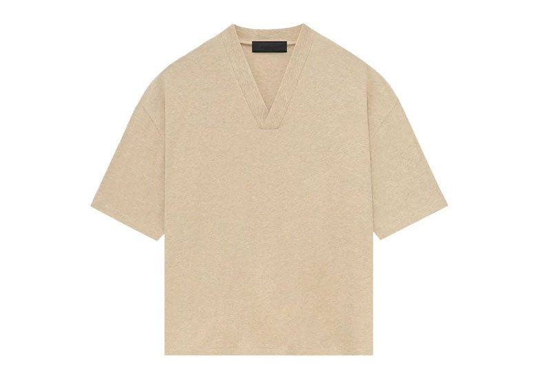 FEAR OF GOD Essentials V-Neck T-Shirt Gold Heather