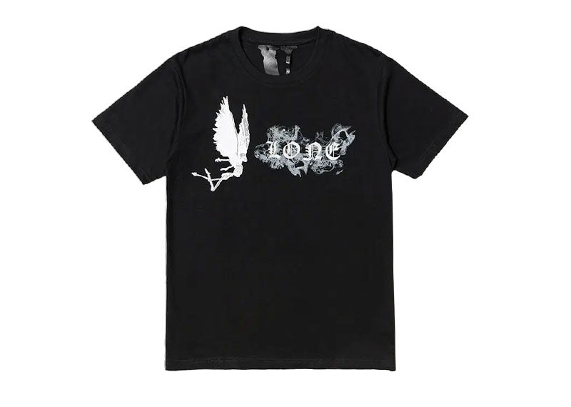 Vlone Smoke Demon Angel T-Shirt Black