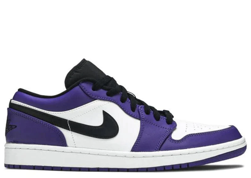 Jordan 1 Low Court Purple White