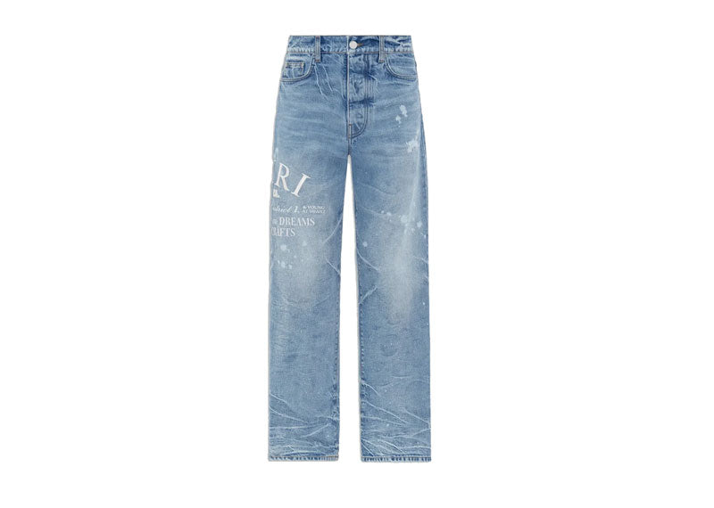 AMIRI Arts District Baggy Denim Jeans Perfect Indigo