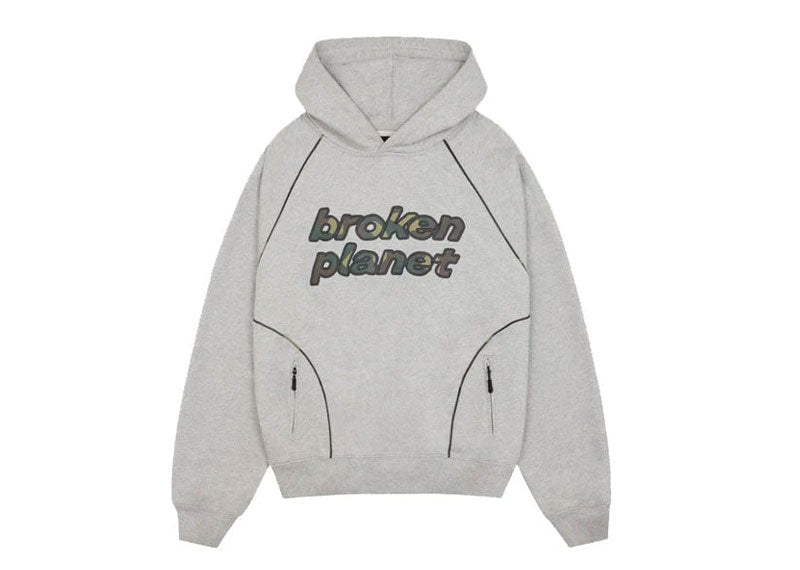 Broken Planet Performance Hoodie Grey