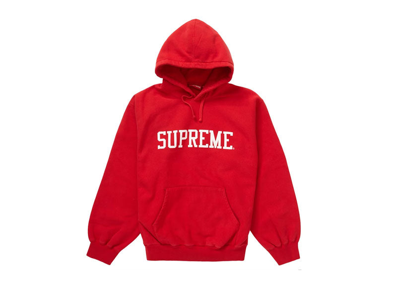 SUPREME Varsity Hooded Sweatshirt Red