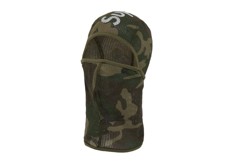 SUPREME Mesh Lightweight Balaclava Woodland Camo