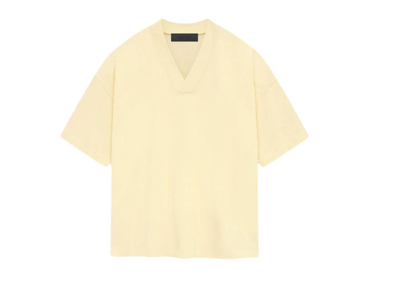 FEAR OF GOD Essentials V-Neck T-Shirt Yellow Garden