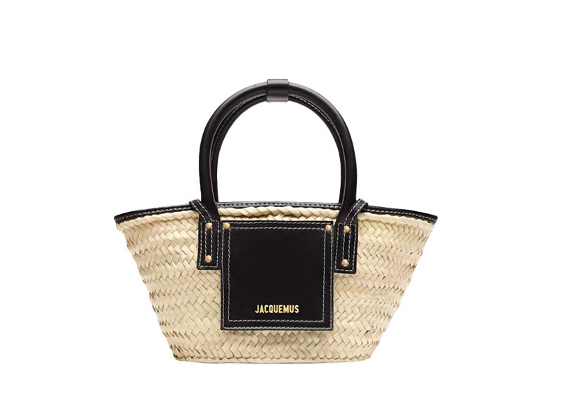 JACQUEMUS 'Le petit panier Soli' Tote Beige & Black