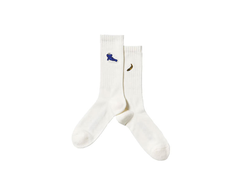 KAWS x Uniqlo Warhol 473504 Socks White