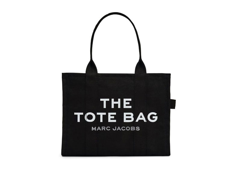 MARC JACOBS Black 'The Large Canvas Tote Bag' Tote