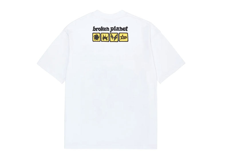 BROKEN PLANET 'In Case Of Emergency' T-Shirt White