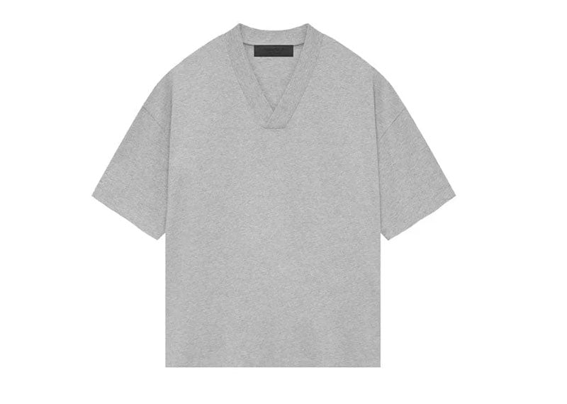 FEAR OF GOD Essentials V-Neck T-Shirt Light Heather Grey