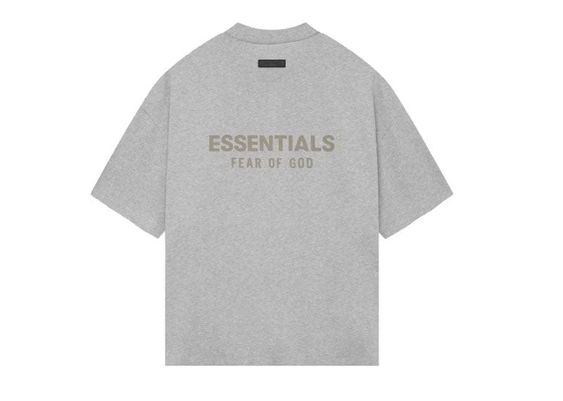 FEAR OF GOD Essentials V-Neck T-Shirt Light Heather Grey