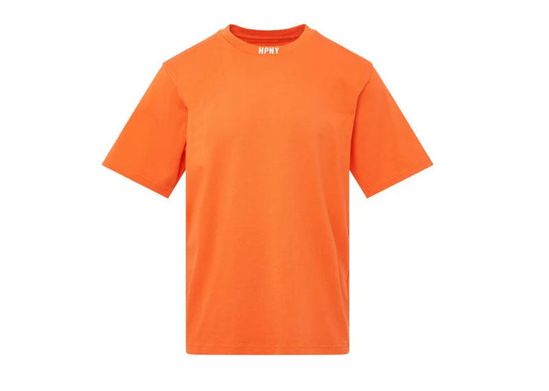 HERON PRESTON HPNY Logo-Embroidered T-Shirt Orange