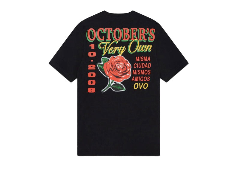 OVO Rose T-Shirt Black