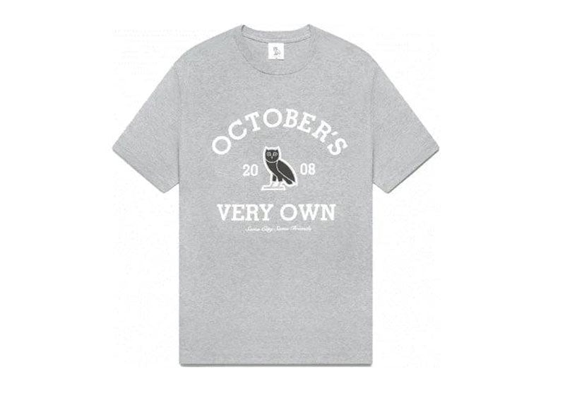 OVO Collegiate T-Shirt Heather Grey