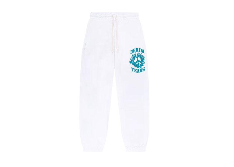 DENIM TEARS Denim University Sweatpants White | Soul Gallery